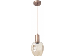 Candeeiro de Teto FABRILAMP Meteoro (Laranja - Vidro, Metal - 100x15 cm)