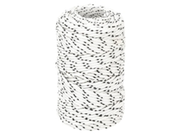 Vidaxl Corda Entrançada Para Barco 2 Mm X 500 M Poliéster Branco