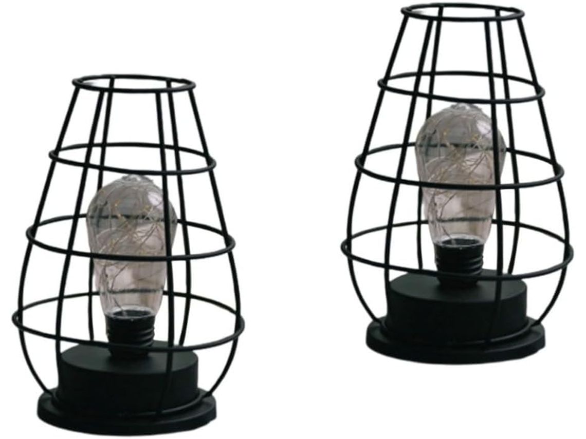 Conjunto de 2 Luminárias de Cabeceira Led com Acabamento em Ferro SFUSHOS