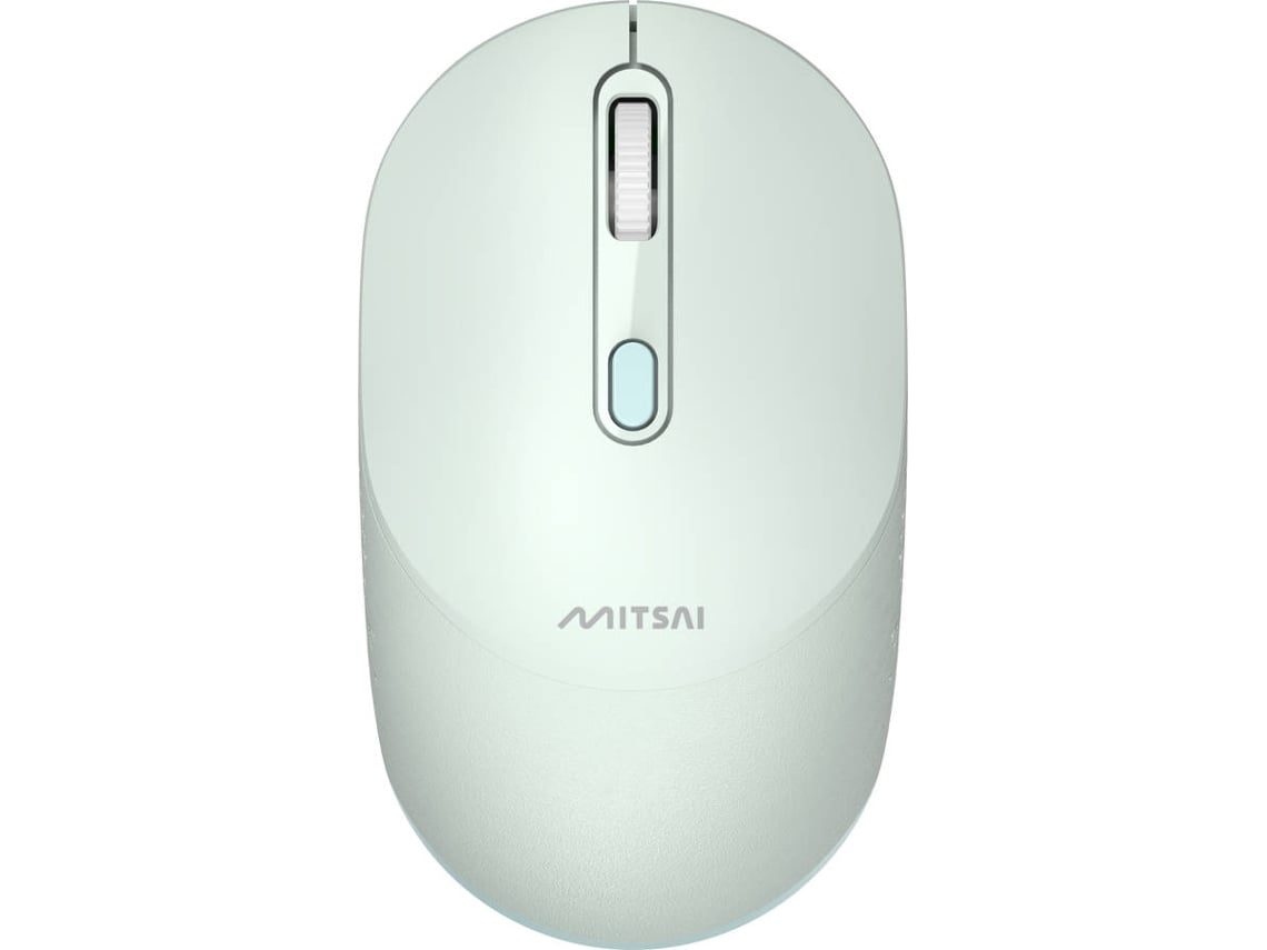 Rato MITSAI Portable (Outlet Caixa Aberta - Wireless - Casual - 1600 dpi - Verde)