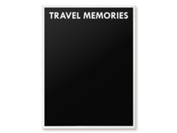 Quadro de vidro magnético para recordações de viagem para o hall Espelharte (60x80 cm)