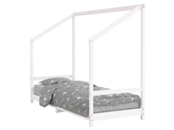 Kids Bed Frame, Kids Bed Frames Vidaxl Branco Madeira De Pinho (80 X 200 Cm)