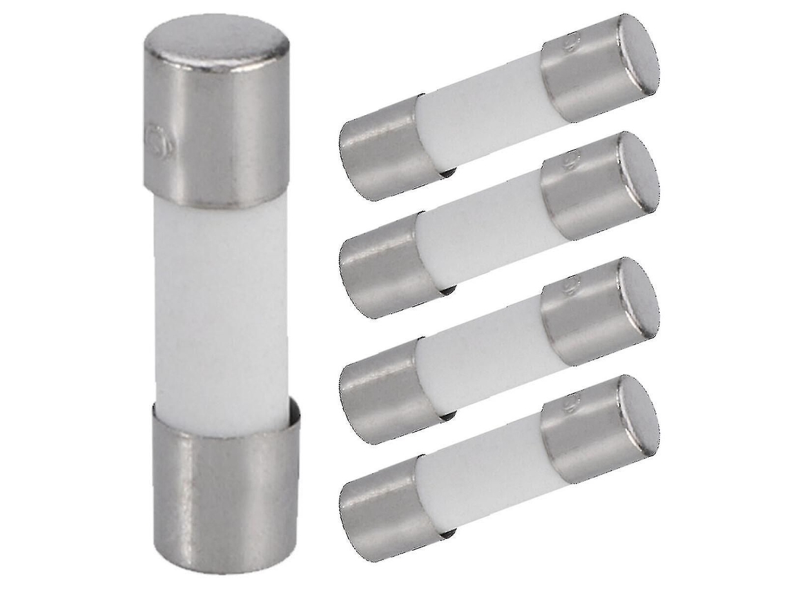 5 Fusíveis Cerâmicos De 6,3a 250v