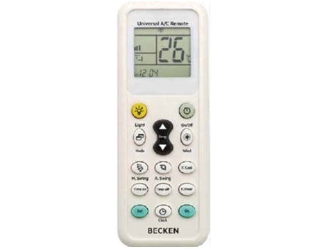 Comando Universal de Ar Condicionado BECKEN BRC3812 (Outlet Grade A)
