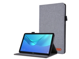 Capa‑flip Horizontal Tpu+tecido‑pu Halinuia Com Porta‑cartão De Nome Para Huawei M5 8.0