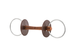 Leatherbastandard Soft Snaffle 7.5 Cm Mordeu Castanho 120 Mmberis