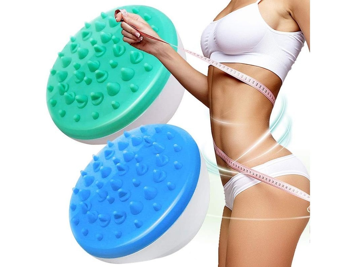 Escova De Massagem Para Celulite Corporal, Escova Meridiana De Silicone Macio Com Cinco Elementos