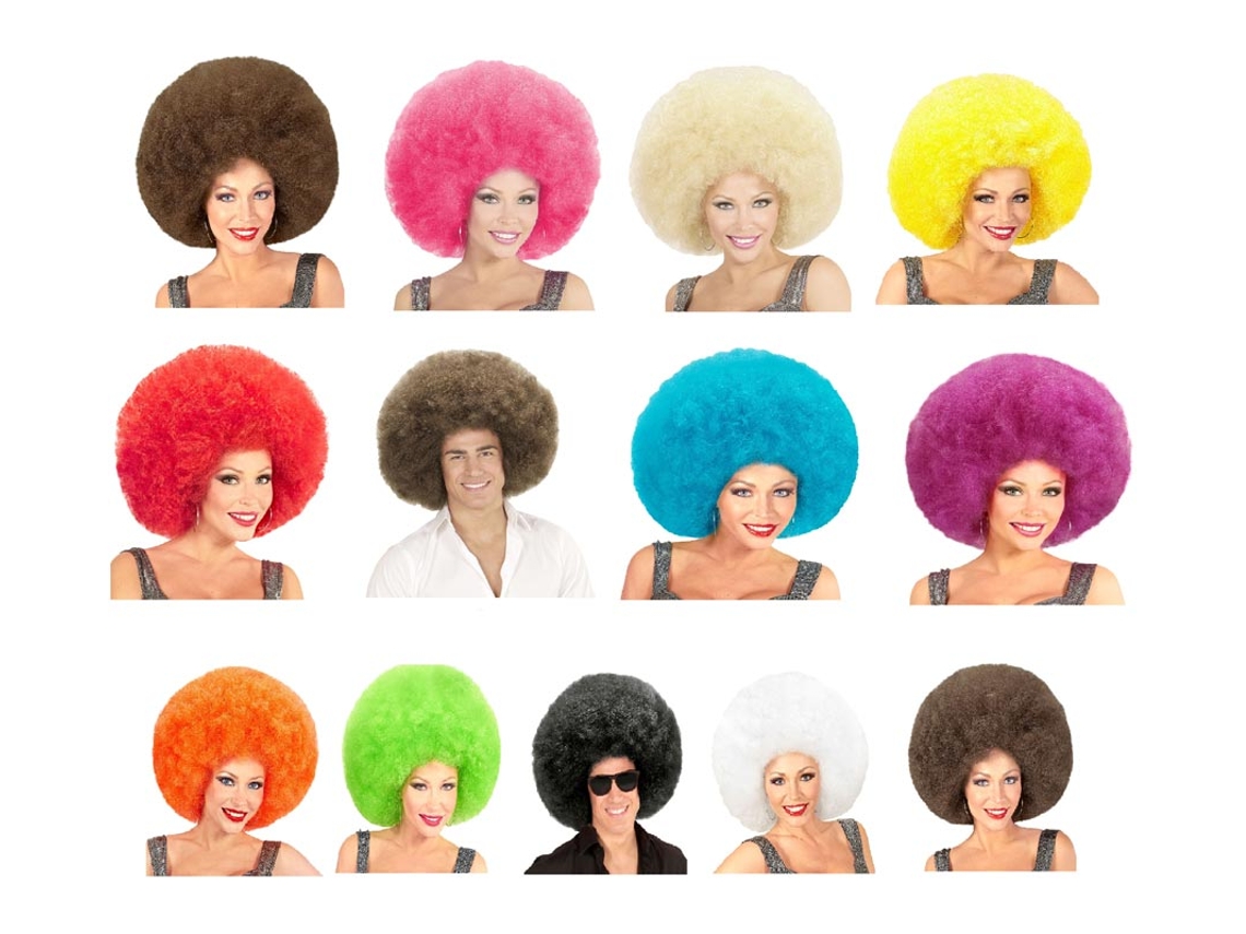 Peruca Afro Oversized em várias cores de alta qualidade