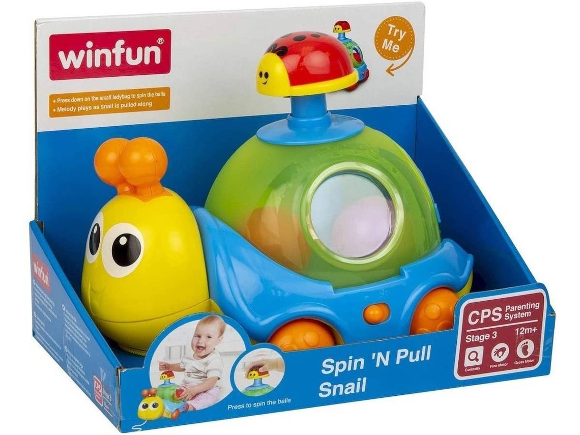 Boneco WINFUN Caracol Carrega e Gira