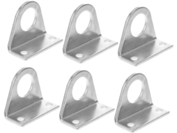 Conjunto De 3 Pares Suportes Para Cilindros Pneumáticos, Fixação Segura Com Bordas Arredondadas, Alta Resistência E À