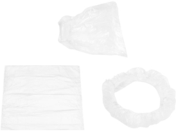 Kit De Acessórios Descartáveis Para Carro, 100 Peças, Capas De Plástico Branco Para Assento E Volante, Alavanca De Câmbio.
