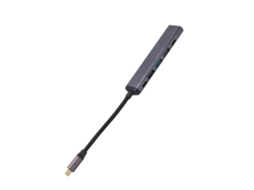 Hub Usb C 6 Em 1 Docking Station Com Hdmi 3 Usb E Pd 100w Acessórios Para Laptop