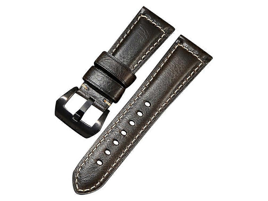 Pulseira De Relógio Retrô De Couro Bovino Genuíno De 22 Mm Olysi Shop
