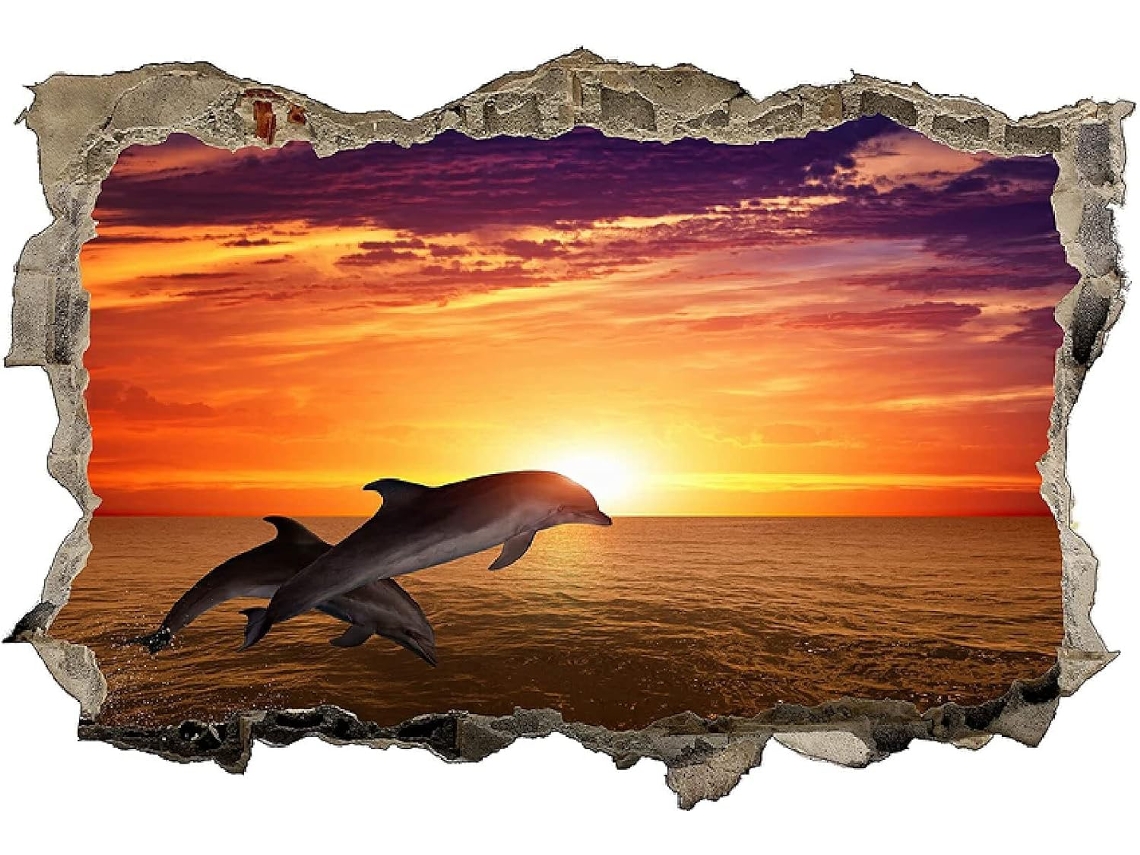 Adesivos Muraux 3d Lac Naturel Pvc Autocollant Mural Autocollant Para Fenêtre Chambre Salon Bureau Decoração 42x62cm