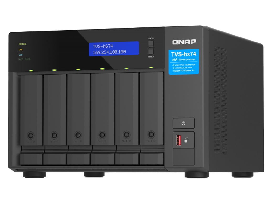 Servidor NAS QNAP (i3-1210 - RAM: 16 GB)