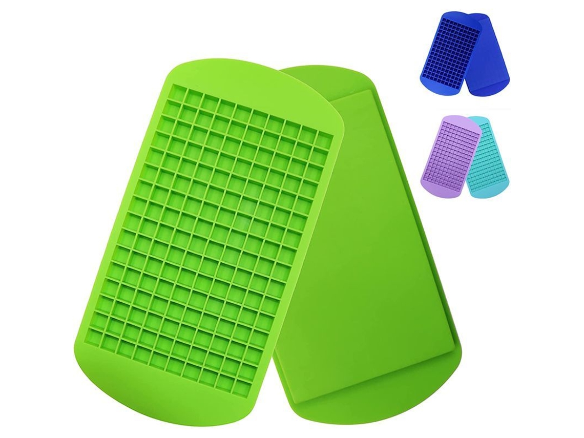 2 Moldes de Gelo, 320 Cubos, para Cocktails de Uísque, Verde | S/MARCA