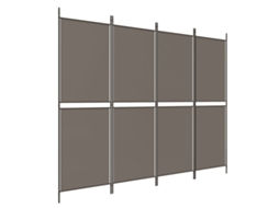 Room Divider, Room Dividers Vidaxl Antracite Tecido (200 X 180 Cm)