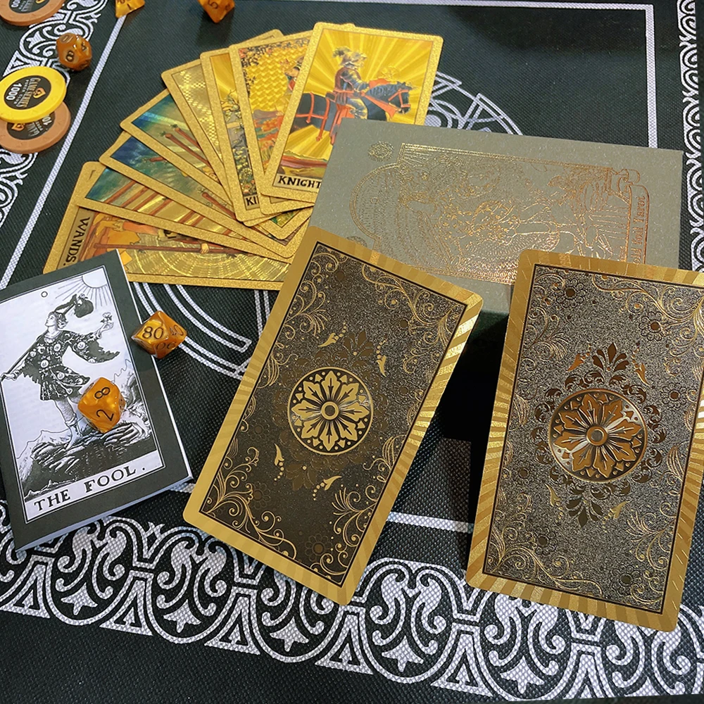 Cartas De Tarô, Prensadas A Quente Em Pvc, Impermeáveis E Resistentes Ao Desgaste, Para Jogos De Adivinhação.