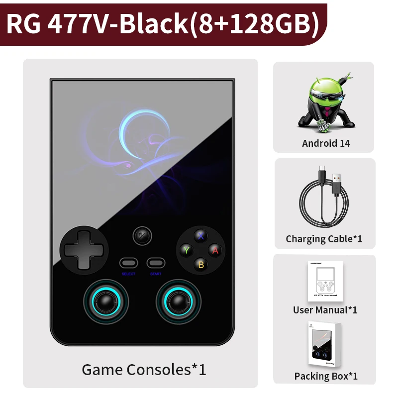 Conjunto de 128g Consola de Jogos Rg477m 4.7 Player MDUG