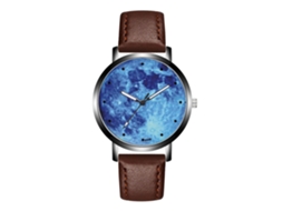 Relógio de pulso unissex Zhoulianfa Quartz K056-h marrom escuro
