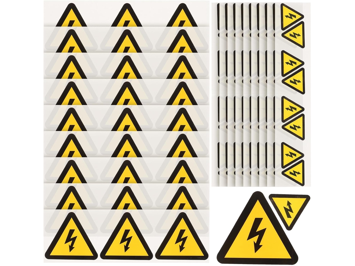 Adesivos De Advertência Elétrica, Pacote Com 30 Unidades, Adesivos Fáceis De Usar.