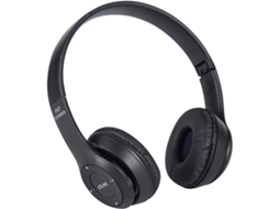 Fones De Ouvido Sem Fio Bluetooth Zunate, Dobráveis, Pretos, Estéreo Hifi, Confortáveis, Fáceis De Transportar, Design