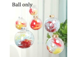 Laxiscreed Bolas De Natal De Plástico Transparentes Para Decoração De Festas E Casamentos