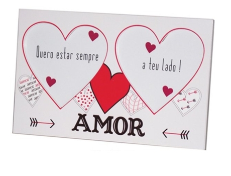 Moldagem 2 Fotografias de Amor 20 Cm X 12,7 Cm DUPLA