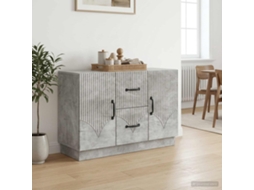 Vidaxl Buffet Cinzento Cimento 89 X 34,5 X 57 Cm Derivados De Madeira