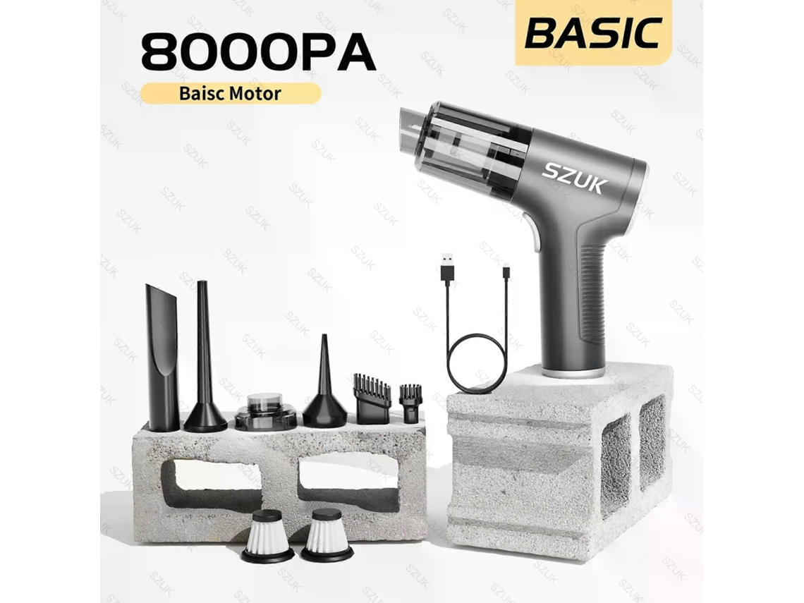 Aspirador De Pó Para Carro, Potente Máquina De Limpeza Portátil Sem Fio, Mini Aspirador De Pó Portátil Com Forte Sucção Para Carr Aquaforge
