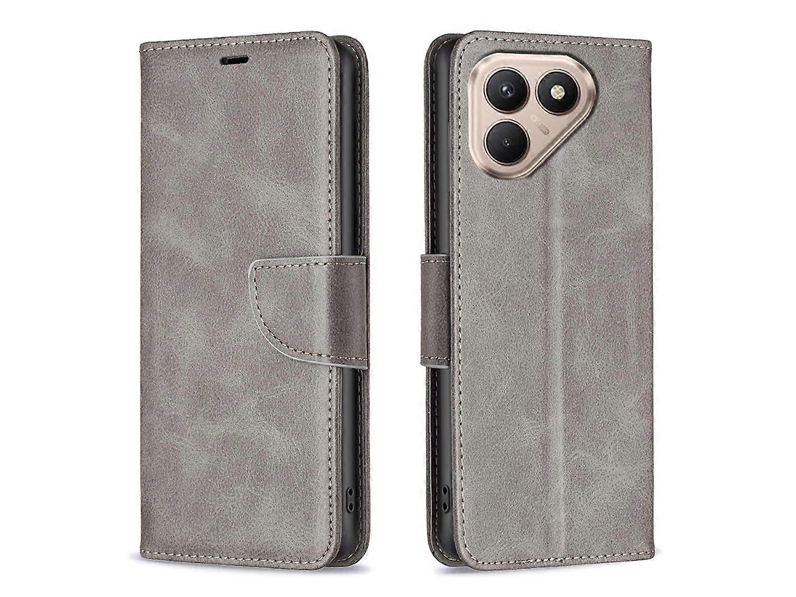 Capa Tkdaddy Para Tecno Pova 7 Ultra 5g, Capa De Couro Pu À Prova De Choque Com Compartimentos Para Cartão, Cinza