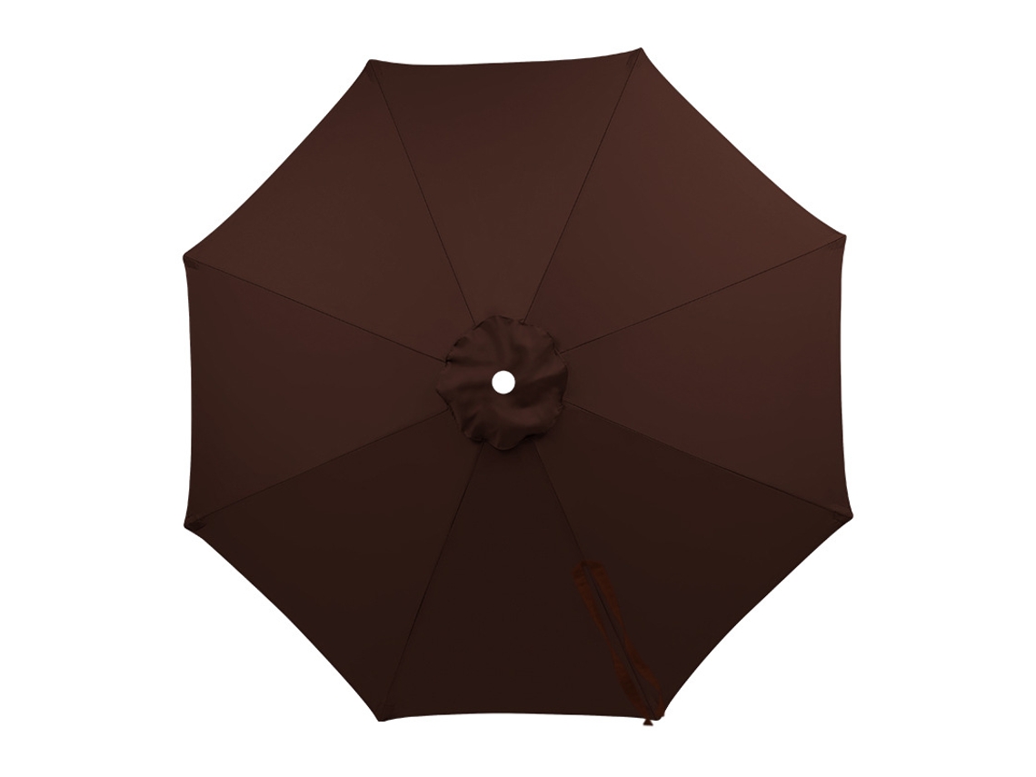 Cobertura de Reposição HENTEN HOME para Guarda sol com 8 Varetas (café 2.7m Sem Armação de Guarda chuva)