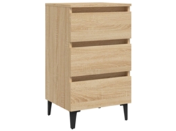 Bed Cabinet, Bed Cabinets Vidaxl Marrom Madeira Processada (n/a)