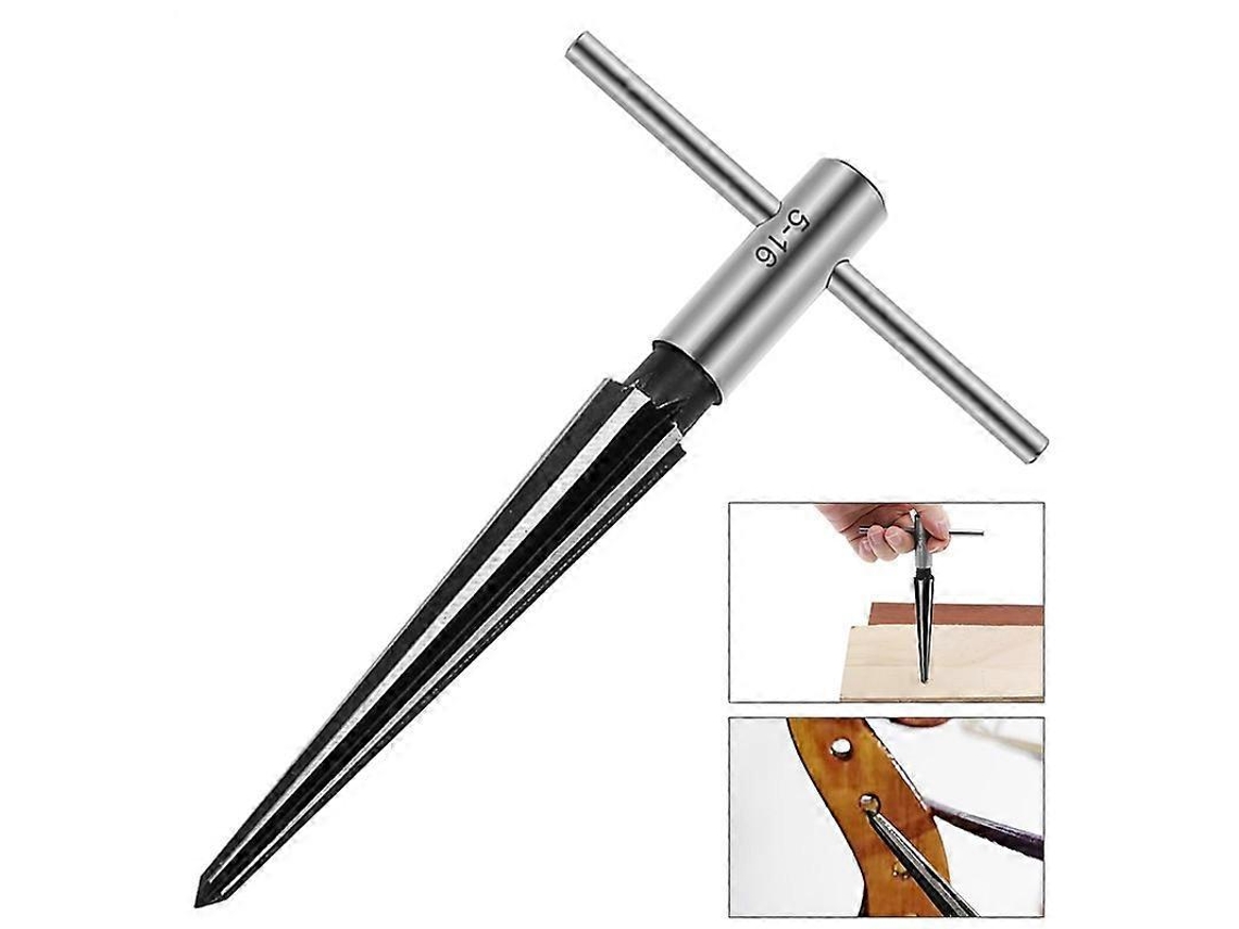 Fresa Industrial Duradera de Acero Hss Con Mango T, 6 Flautas, 3 13mm, para Taladros En Madera Y Carpintería