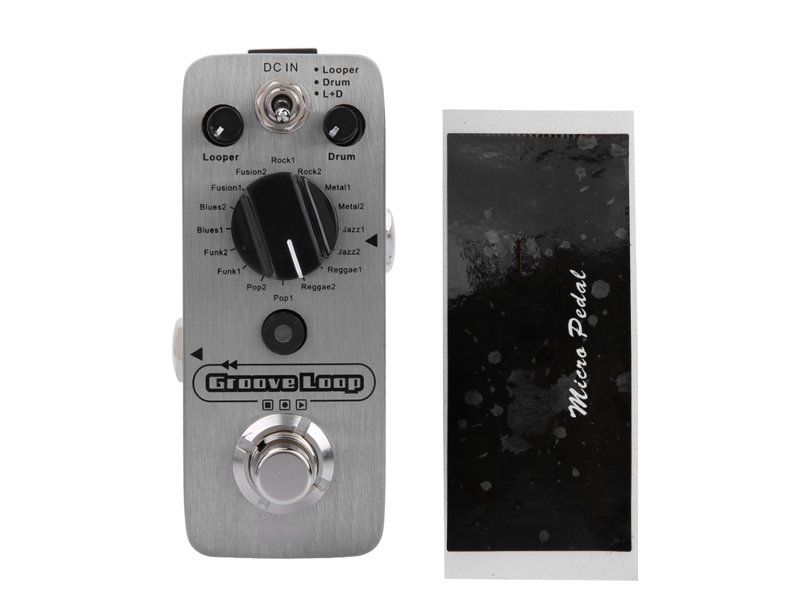Pedal de Efeito Looper para Drum Machine Dc 9 V/120 Ma 16 Bits 44,1khz AQUAFORGE