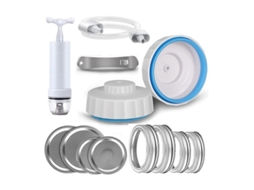 Kit de selagem a vácuo para frascos com bomba manual Marca