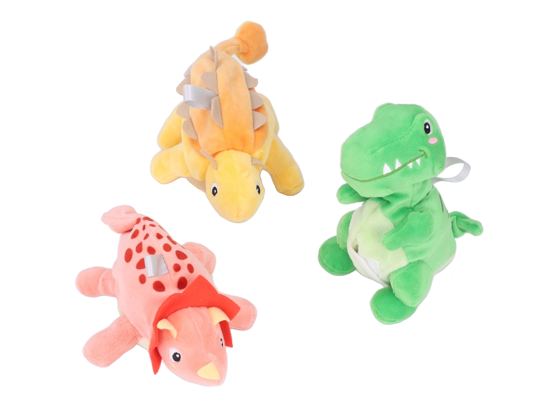 Mali boneco de Pelúcia Dinossauro Cute Ovo Reversível com Anel para Cama Carrinho Bebê