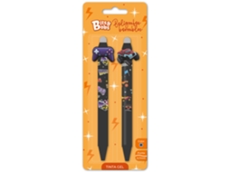 Caneta Apagável de Gel BITSBOBS Rally e Game, Ponta de 0,7 Mm, Tinta Azul, 2 Unidades