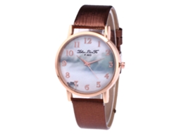 Reloj De Cuarzo De Estilo Simple Y Moderno Unisex Para Negocios Regalo (marrón)