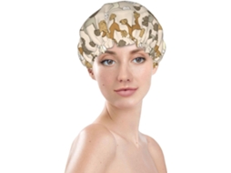 Touca De Banho Feminina, Reutilizável, Impermeável, Dupla Camada, Com Elástico, Ideal Para Pelos Longos, Touca De Banho