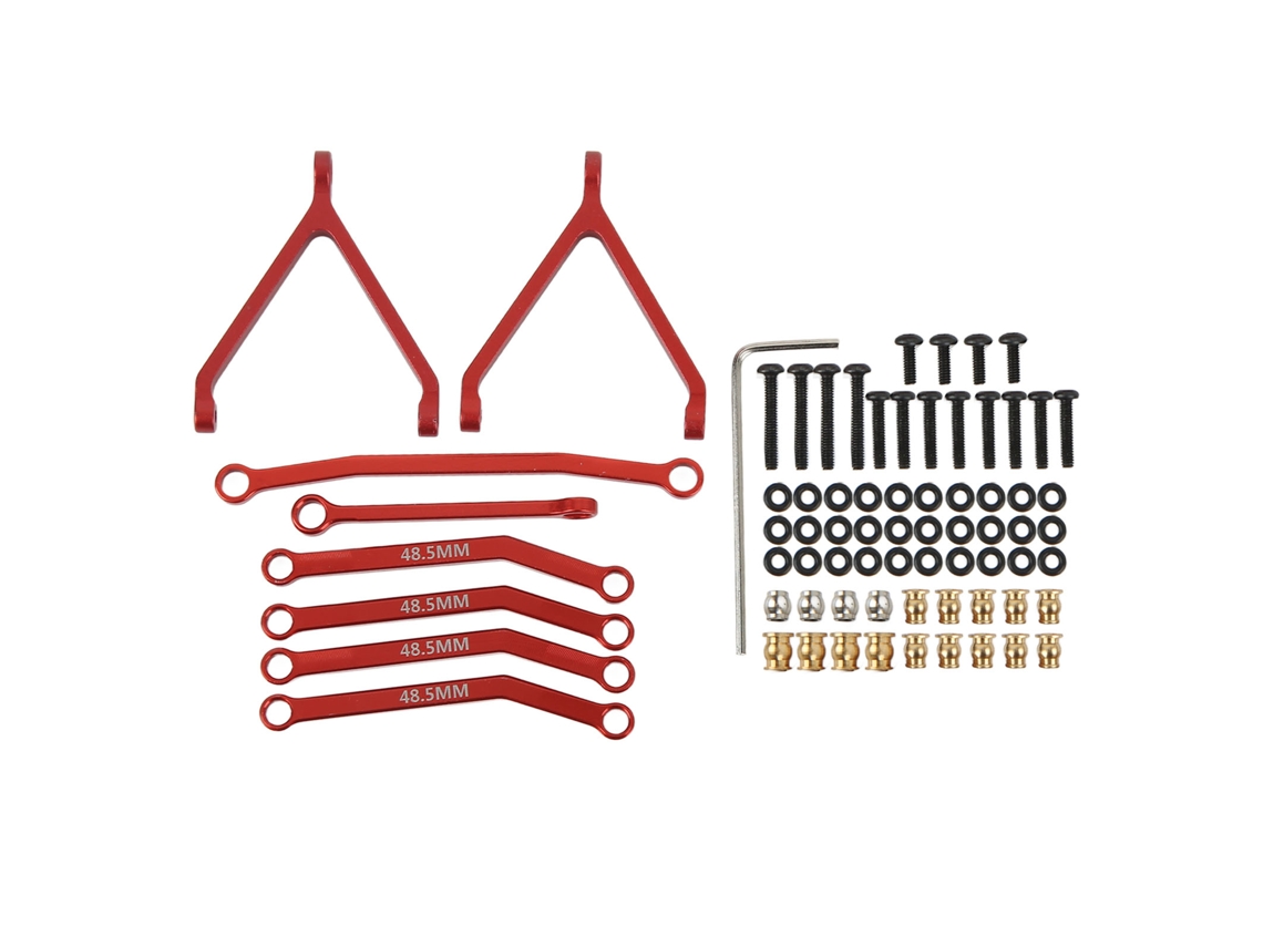 Peças De Suspensão E Direção Para Rc Fcx24 1/24 Vermelho