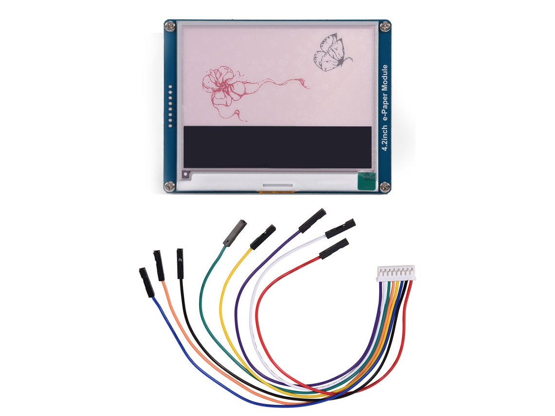 Módulo De Display E-ink De 4,2 Polegadas Tri-color Para Raspberry Pi E Arduino