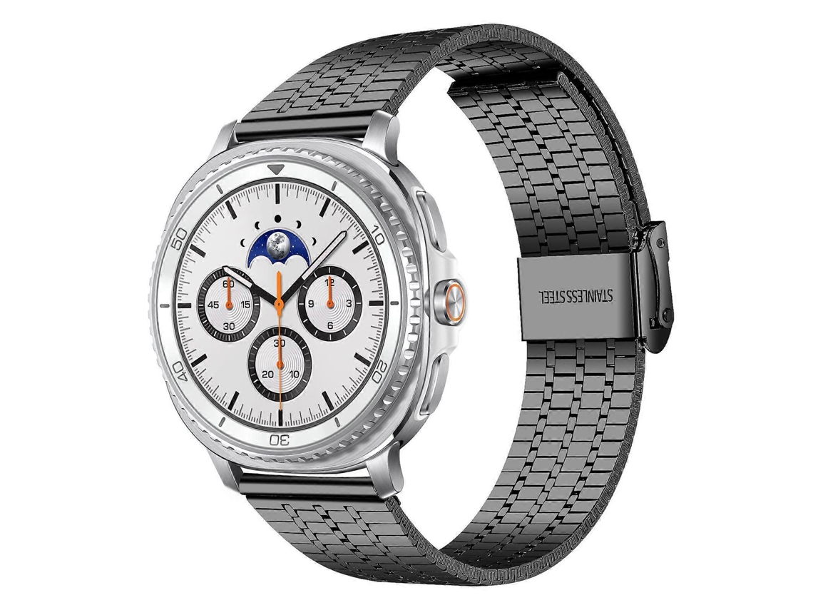 Pulseira De Relógio De Aço Inoxidável Com Fivela De Sete Contas Xdfind