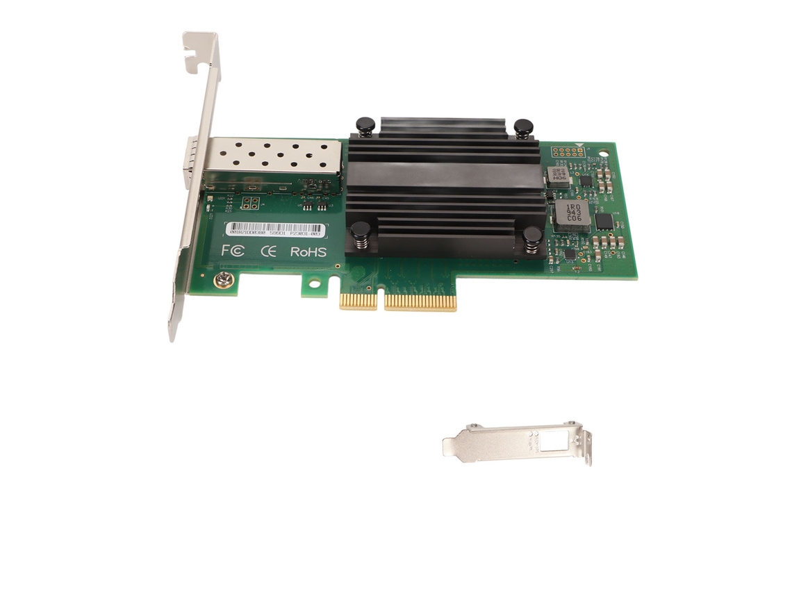 Adaptador de Rede Pci Express 10 Gigabit Pcie X4 Ethernet para Servidor Placa de Rede | S/MARCA