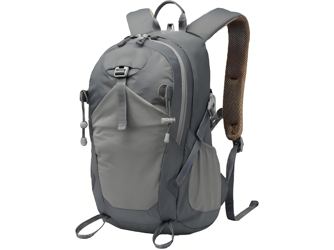 Mochila Dobrável E Leve Para Caminhadas, Na Cor Cinza, Mochila Resistente Com Múltiplos Compartimentos Para Homens E Mulheres