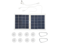 Painel Solar Portátil 14W Waterproof Foldable Carregador Solar com Cabo USB 2 em 1