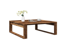 Vidaxl Mesa De Centro 100x100x35 Cm Deriv. De Madeira Madeira Velha