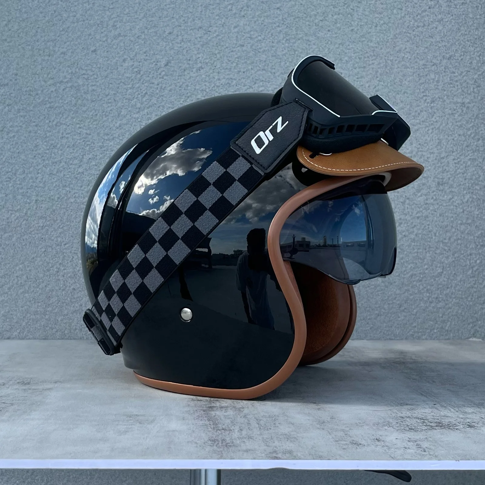 Capacete Aberto (m)abs 3/4, Certificado Dot, Proteção Uv.