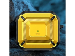 Capa protetora para fones de ouvido com textura de diamante, com interruptor e gancho para AirPods 3 GIECY