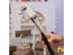 Lurelia Lanterna De Halloween Com Manivela, Fantasma Branco, Plástico, Estilo Europeu